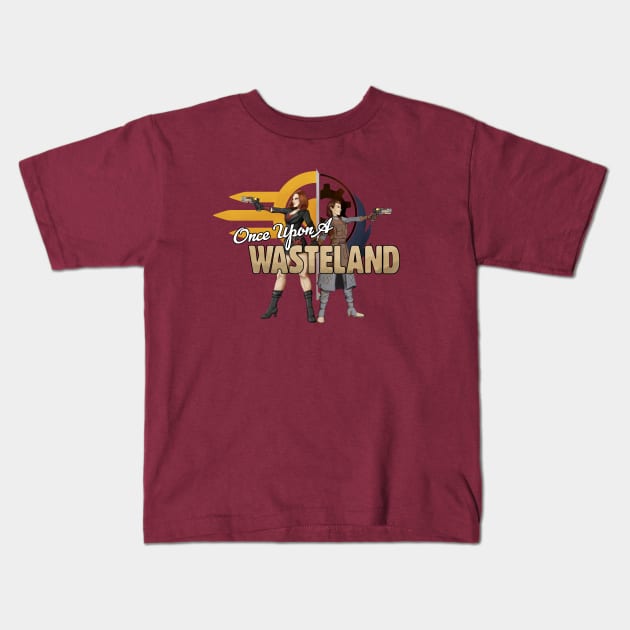 Once Upon a Wasteland Logo (with Factions) Kids T-Shirt by Once Upon a Wasteland